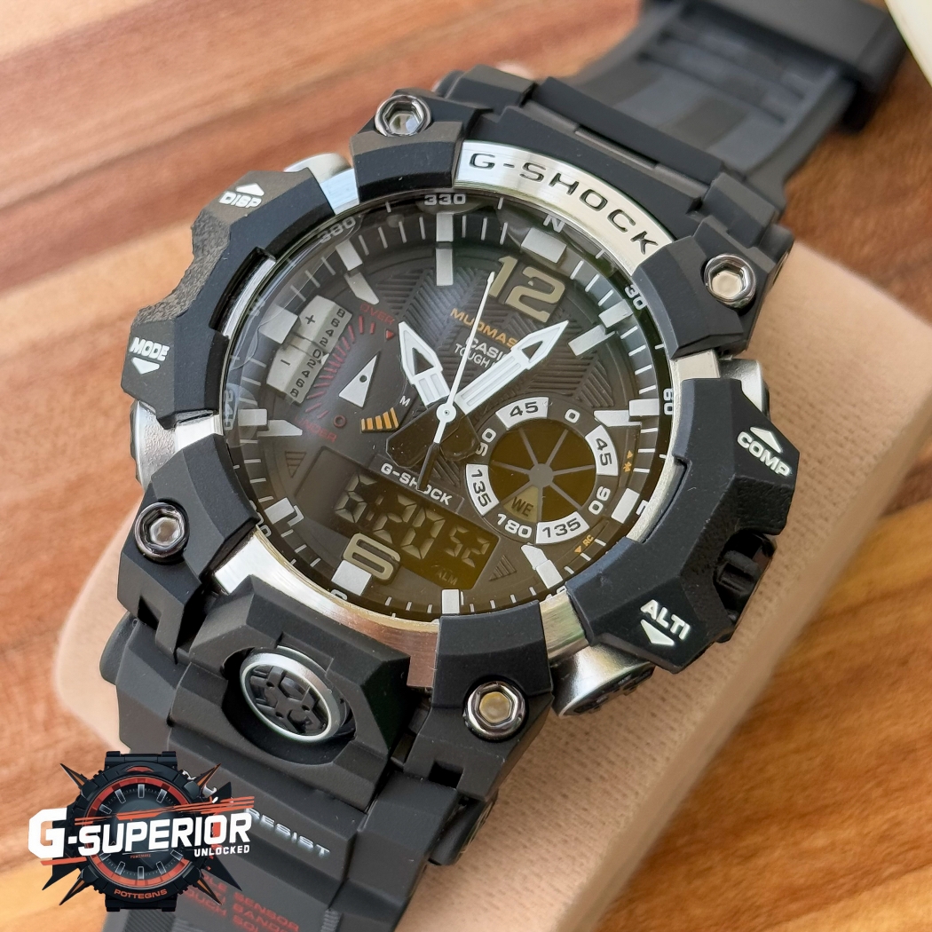 G shock AA grade | Silicon Strap Digitat analog | New Version | black body_img_7