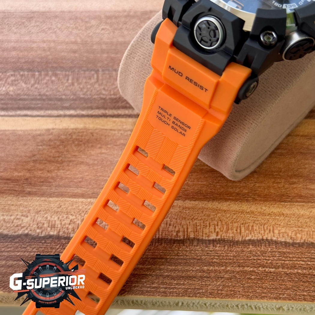 G shock AA grade Silicon Strap | Digital analog mixed | New Variant | Orange color_img_1