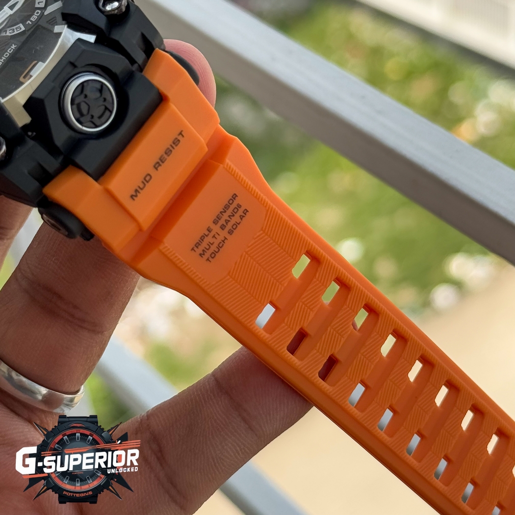 G shock AA grade Silicon Strap | Digital analog mixed | New Variant | Orange color_img_3