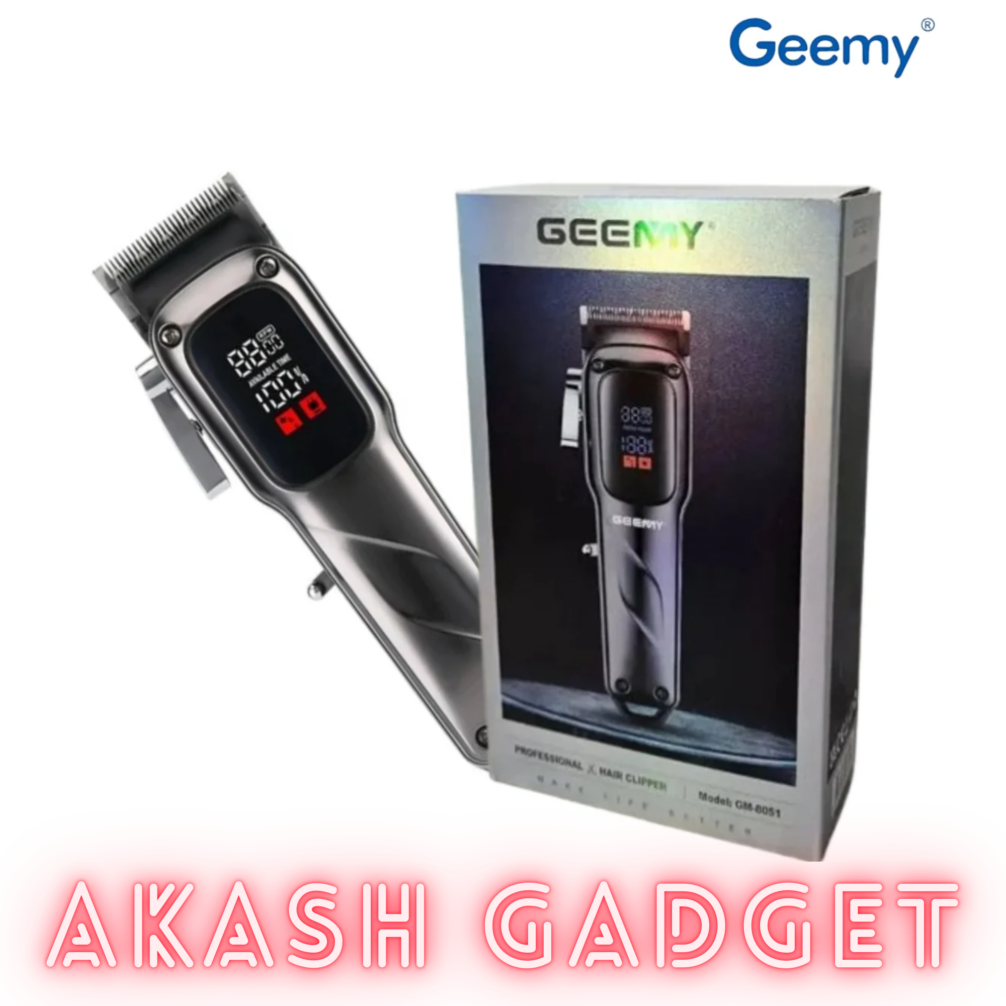 Geemy GM-8051 Rechargeable Professional Hair Clipper For Men_img_9