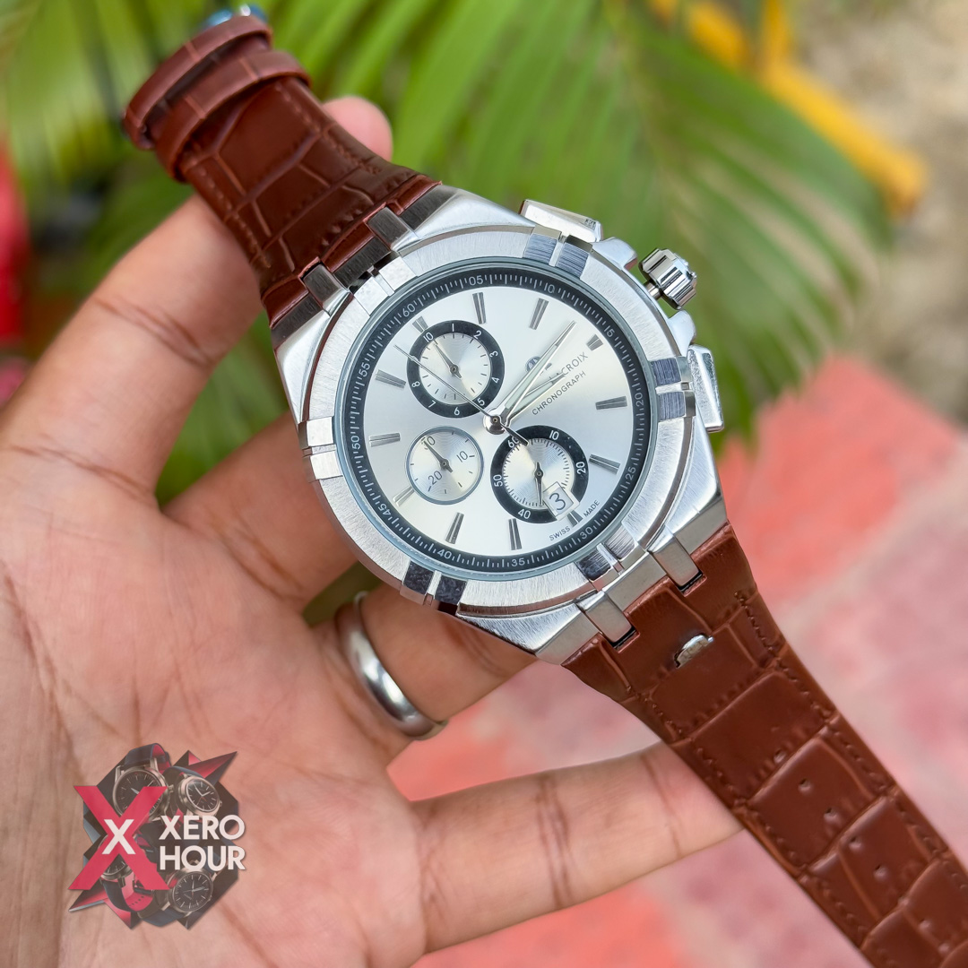 maurice lacroix watch | Chronograph | Leather Belt | AA Grade