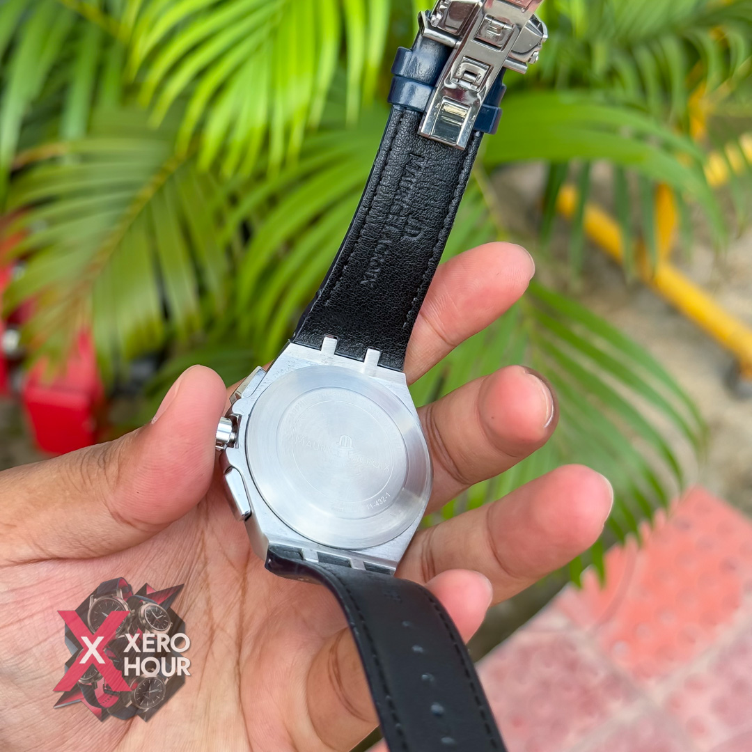 maurice lacroix | Chronograph Blue Dial | Leather Belt | AA Grade_img_1