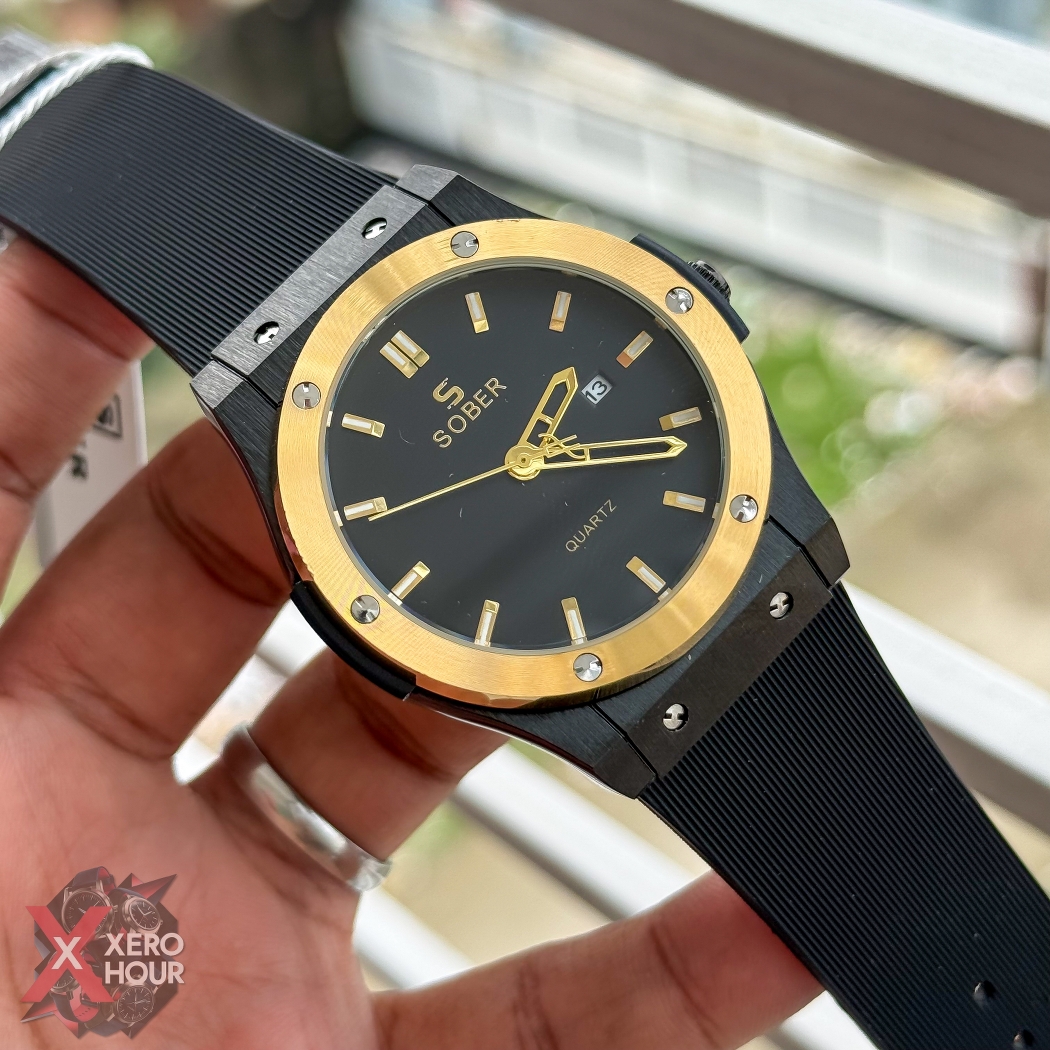 Sober Hublot Style | Sunflower Gold