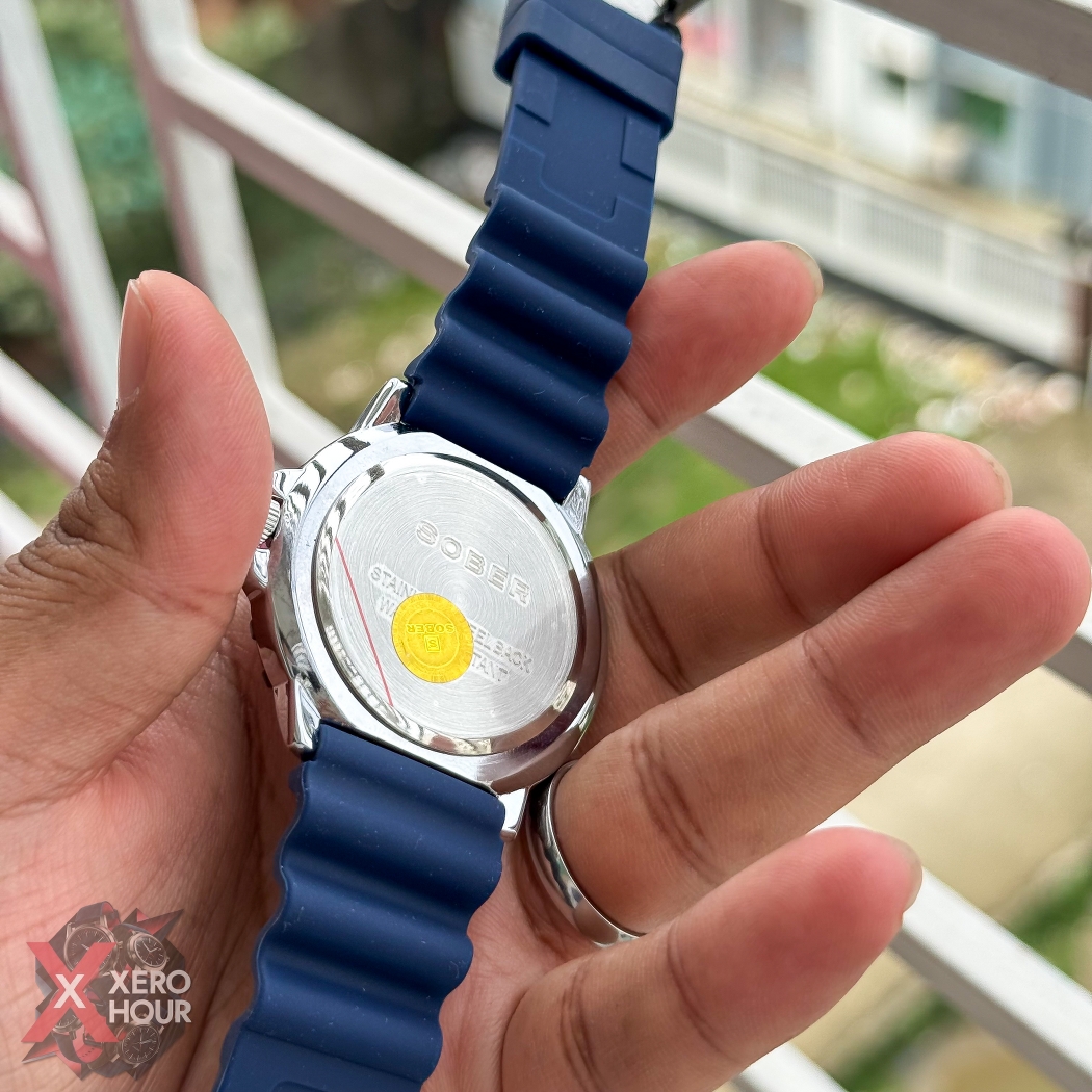 Sober Silicon Strap Sport Date Just Model | Blue dial_img_4