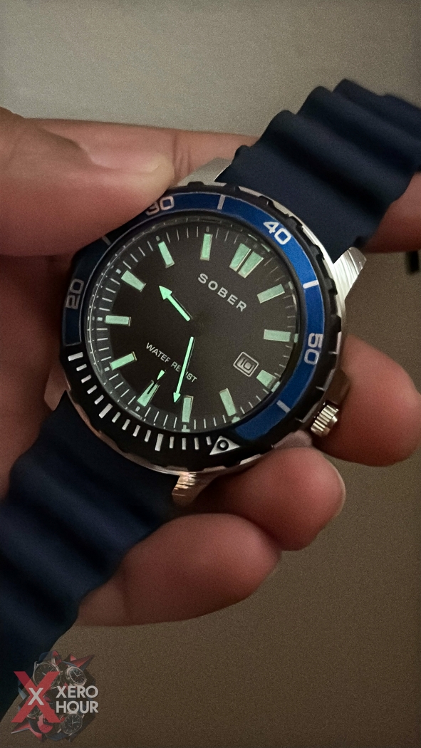 Sober Silicon Strap Sport Date Just Model | Blue dial_img_6