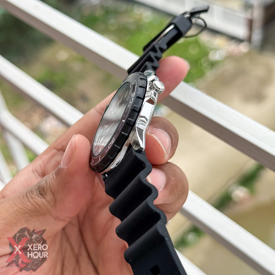 Sober Silicon Strap Sport | Date just Rotating Bezel | Black Dial_img_3