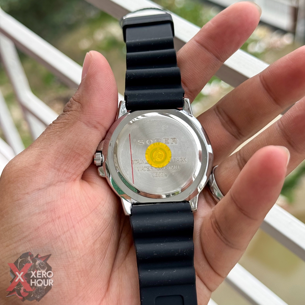 Sober Silicon Strap Sport | Date just Rotating Bezel | Black Dial_img_4