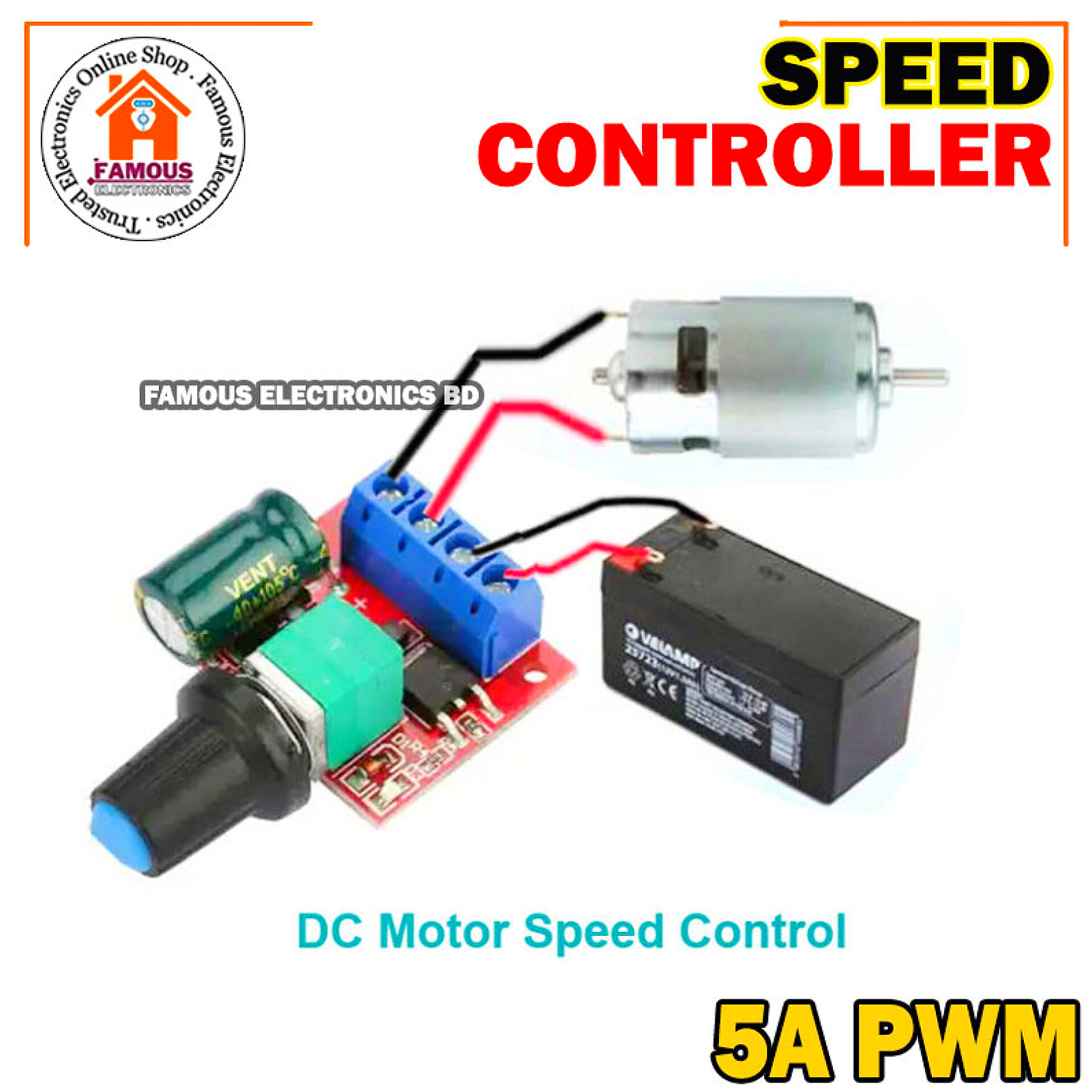 DC-DC 4.5V-35V 5A 90W PWM DC Motor Speed Controller Module Speed Regulator Control Adjust Board Switch 12V 24V PN35-1PCS_img_6