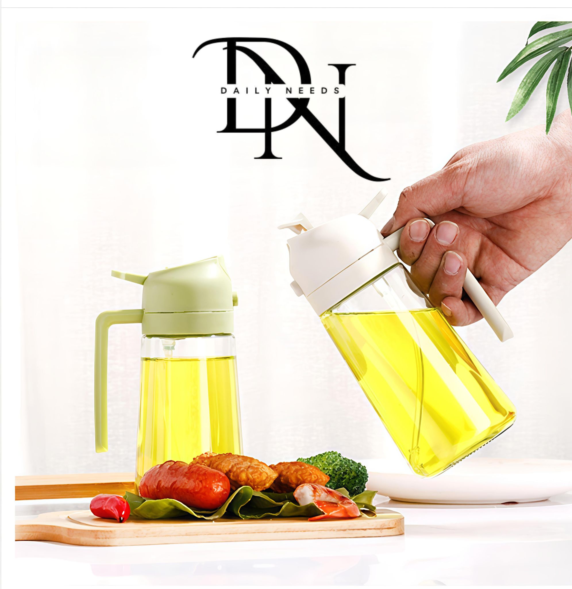 Olive & Soybean Oil Sprayer Jar for Healthy Cooking_img_2