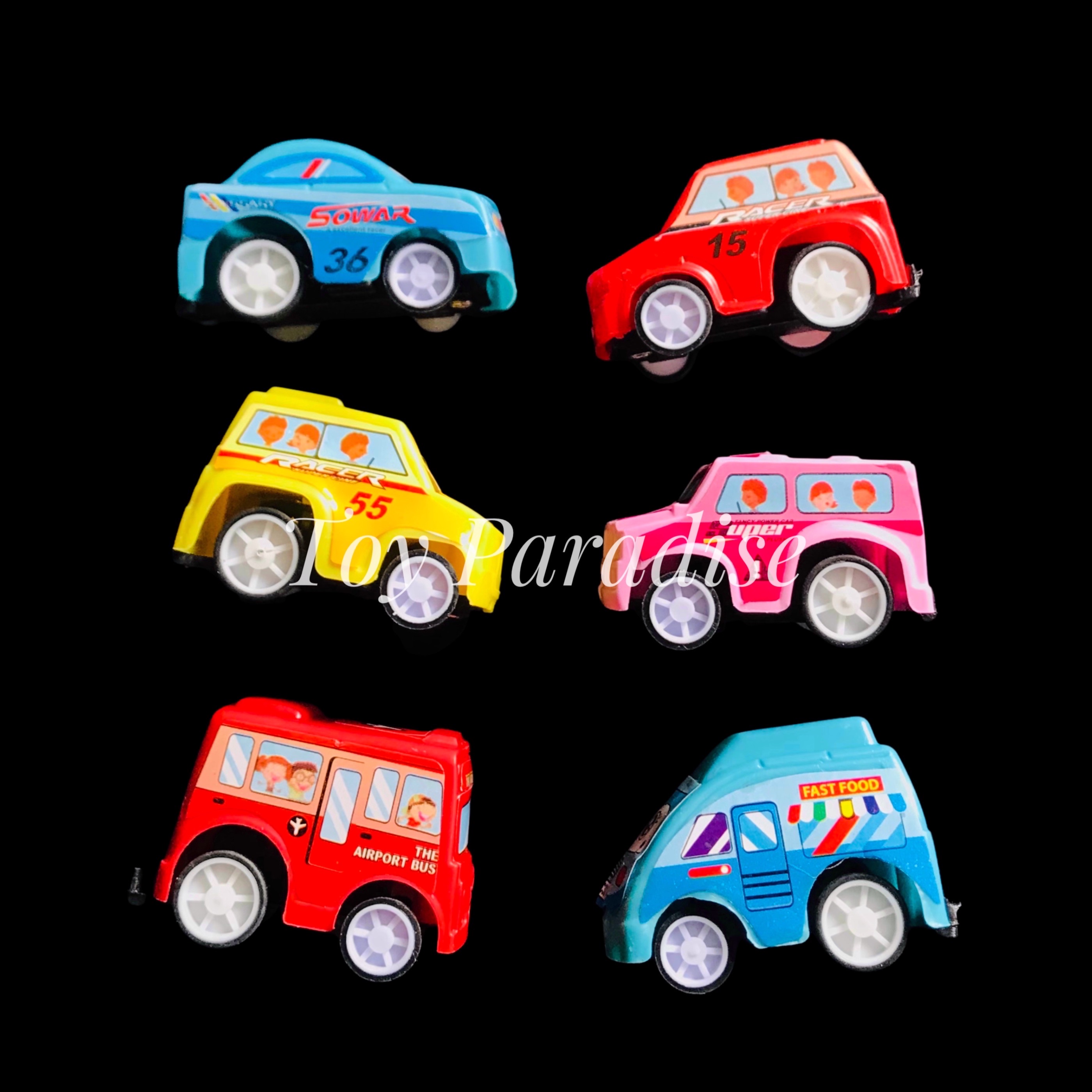 6pcs Small Car Set