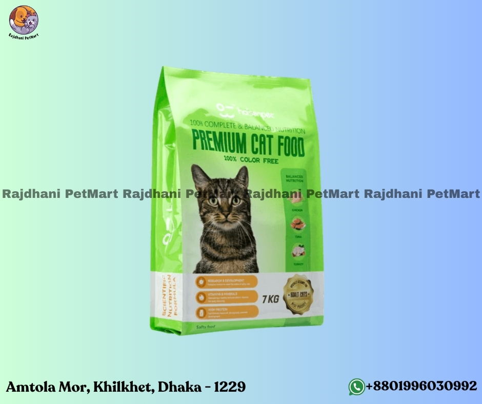 Haisenpet Premium Adult Cat Food Chicken, Tuna & Turkey 7Kg