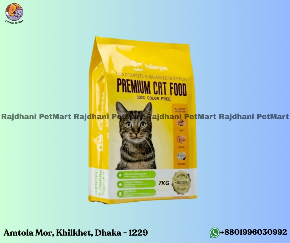 Haisenpet Premium Adult Cat Food Tuna, Salmon & Mackerel 7Kg