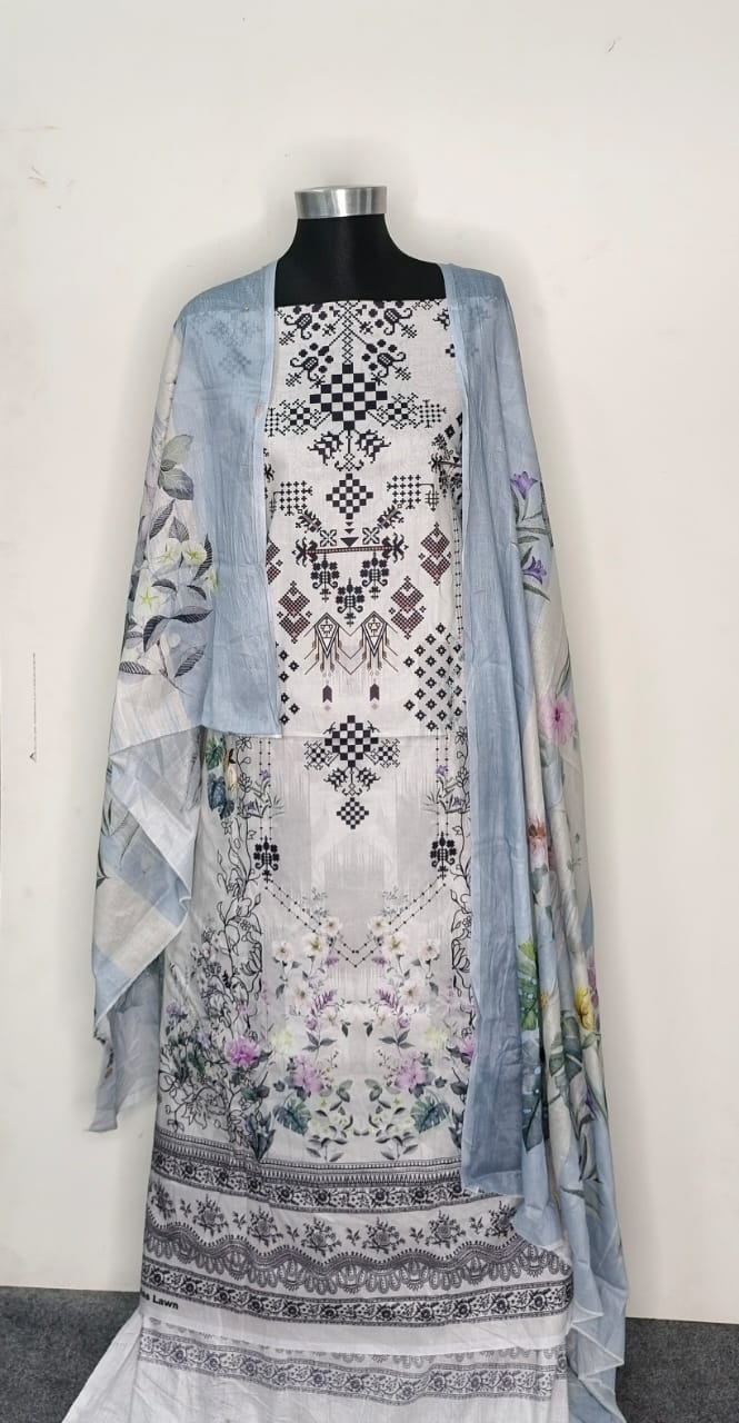 জমজম থ্রি-পিস ( প্রিমিয়াম ) (Unstitched)