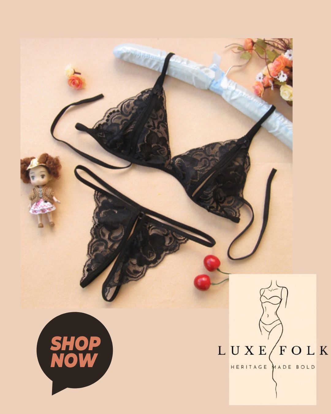 Butterfly Sexy Lace Bikini Set_img_3