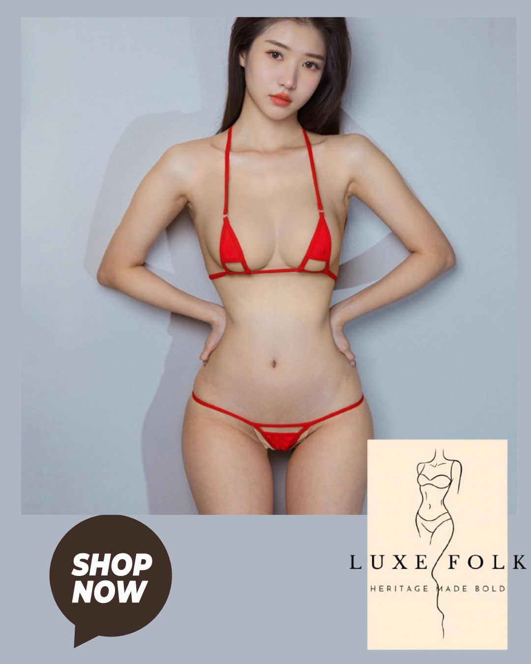 Two Piece Swimsuit Swimwear Triangle Bikini Sets