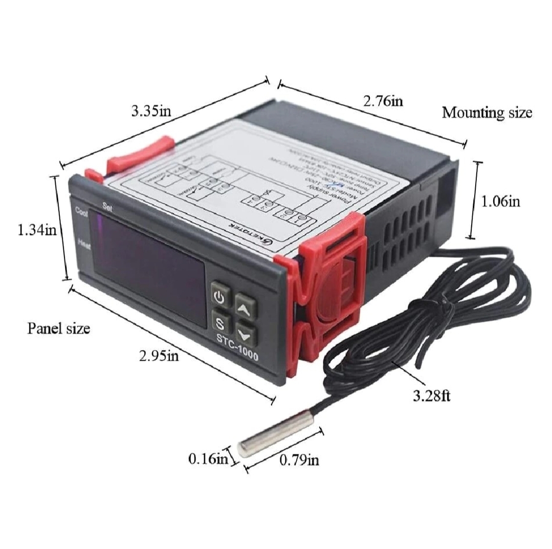 STC-1000 AC 220V TWO RELAY OUTPUT DIGITAL TEMPERATURE CONTROLLER STC-1000 THERMOSTAT_img_4
