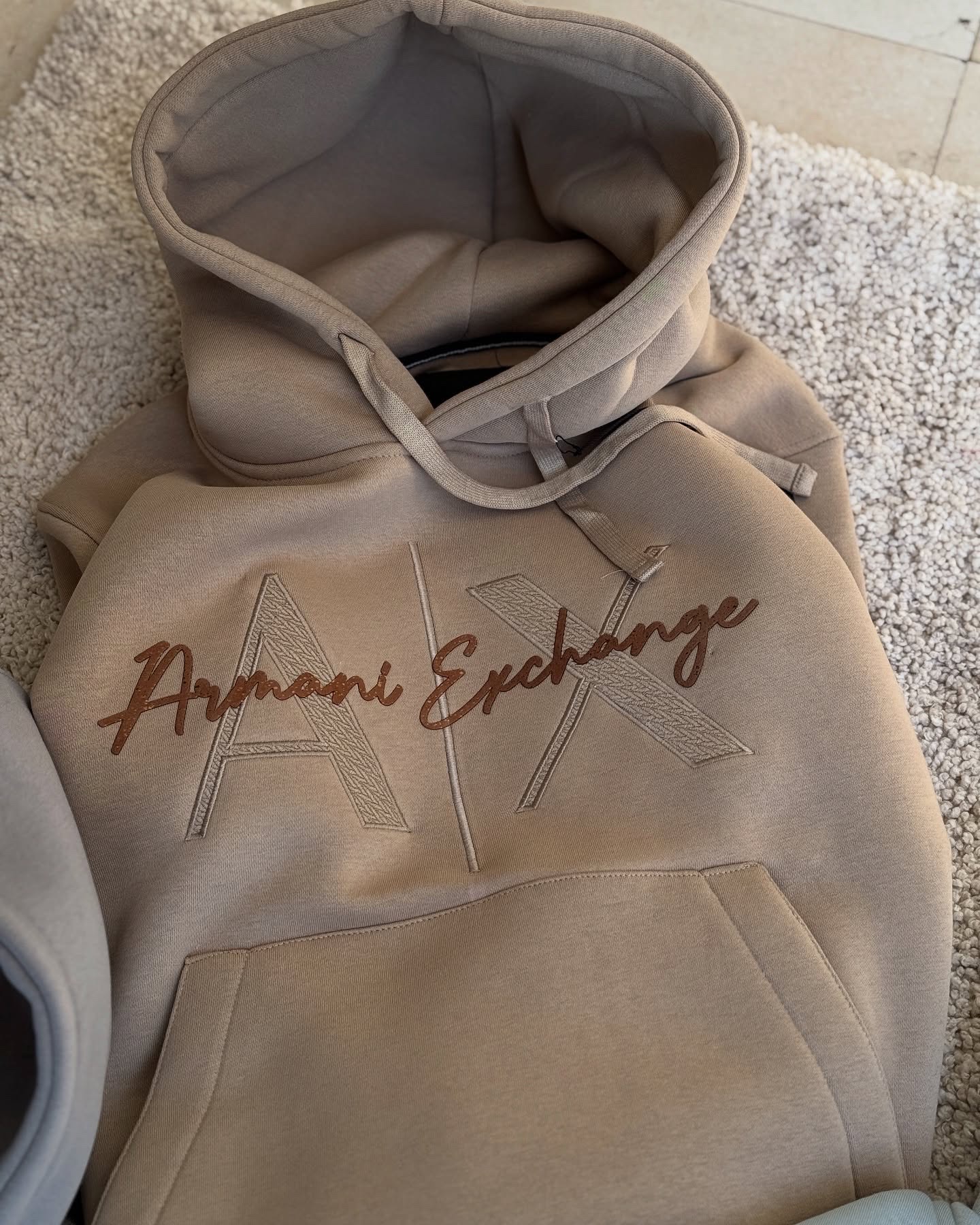A|X Armani Exchange Light Brown Hoodie_img_0