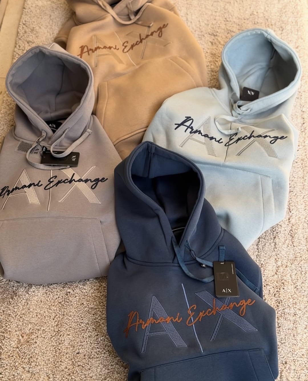 A|X Armani Exchange Light Brown Hoodie_img_1