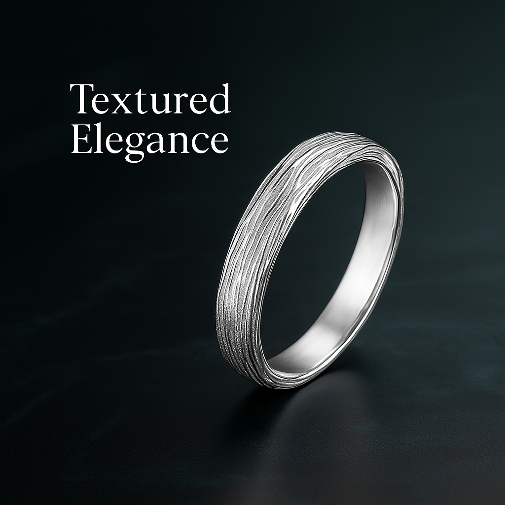 Self-discipline - Texture Mens Ring