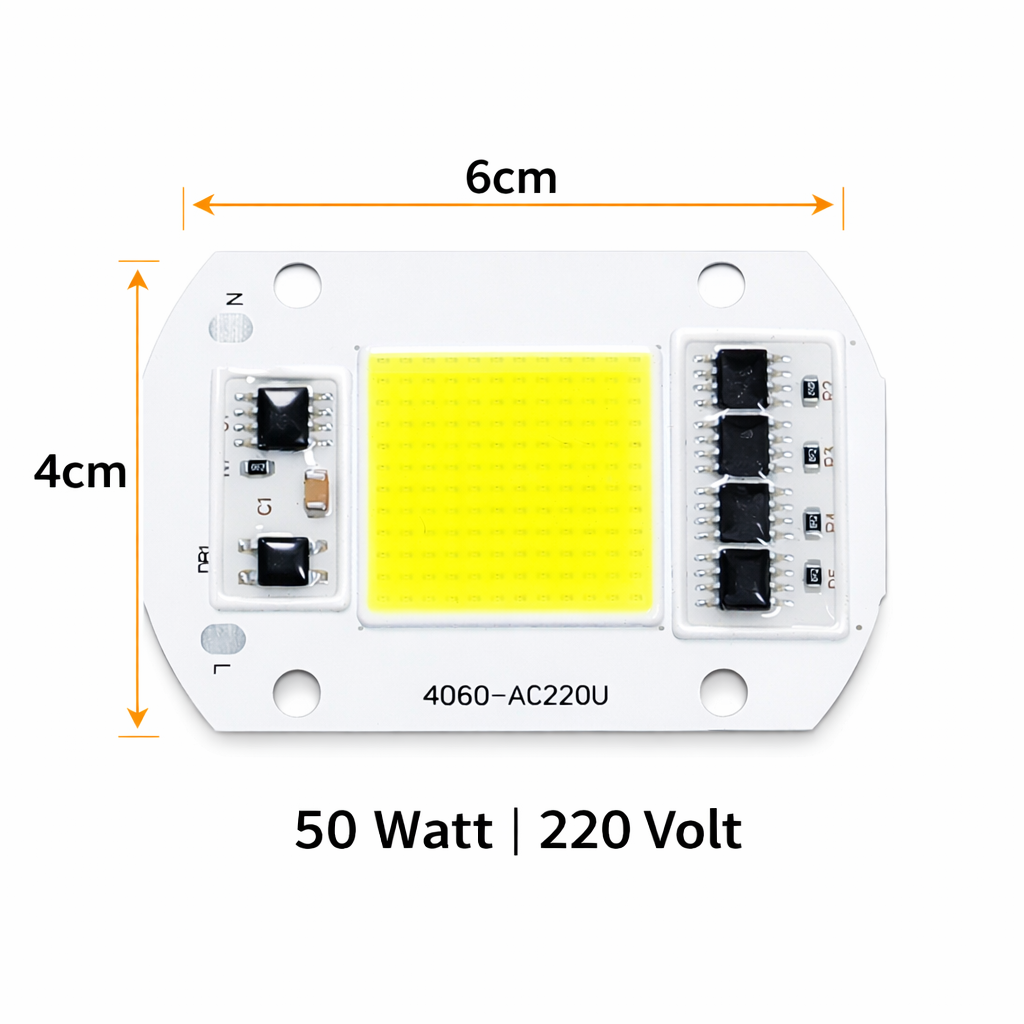 50W High Power AC 220V COB LED Light Module for Flood Light and DIY Lighting