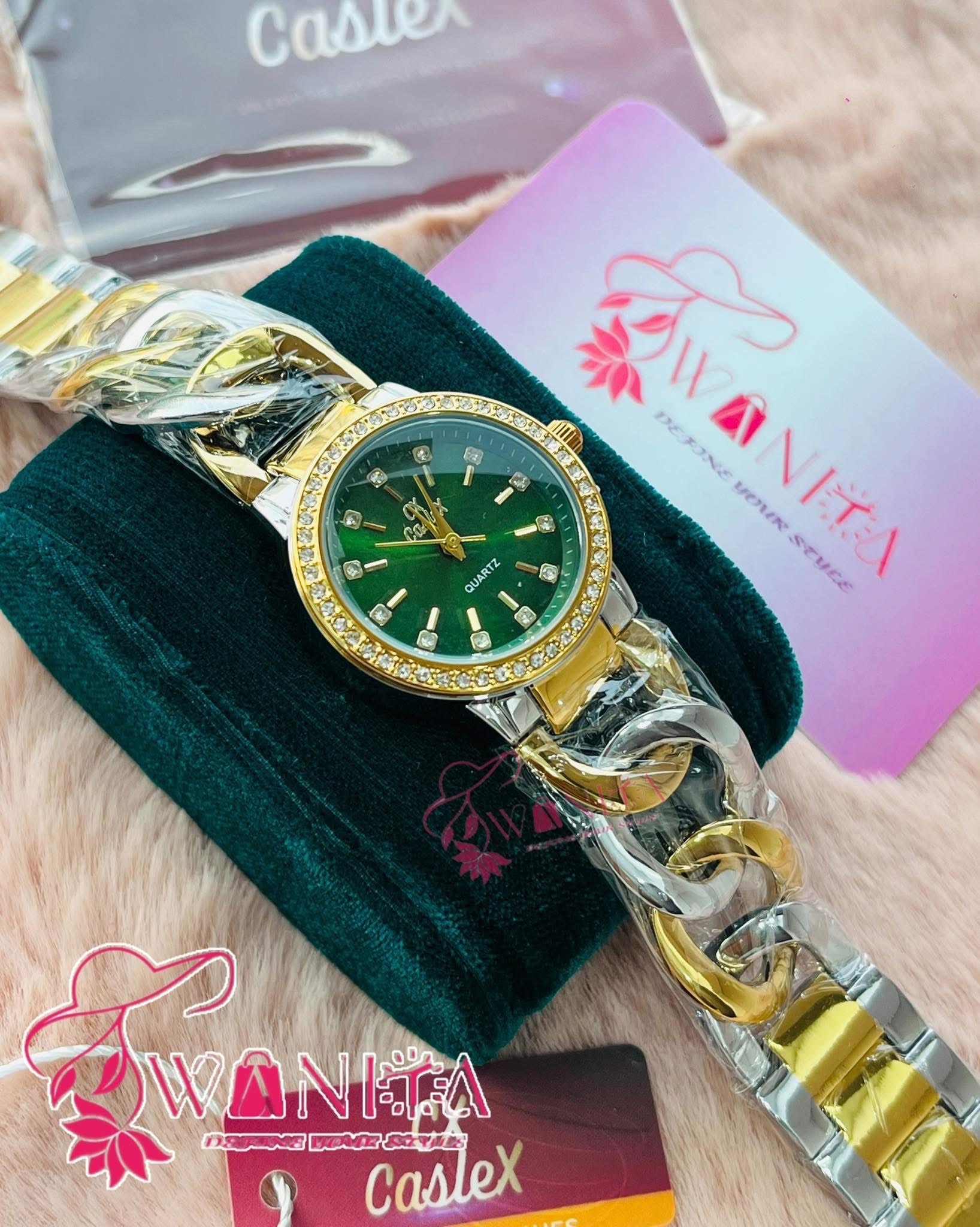 Caslex Ladies CrissCross Chain Watch