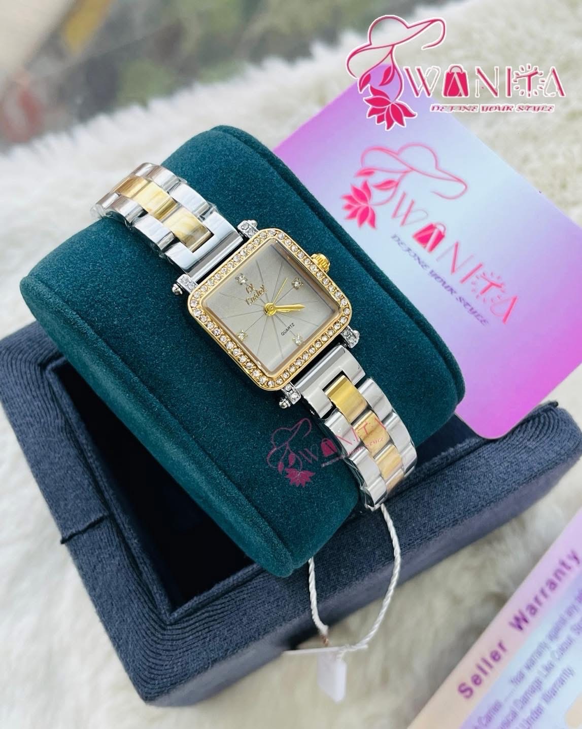 Caslex Ladies Cloud Square Dial Watch