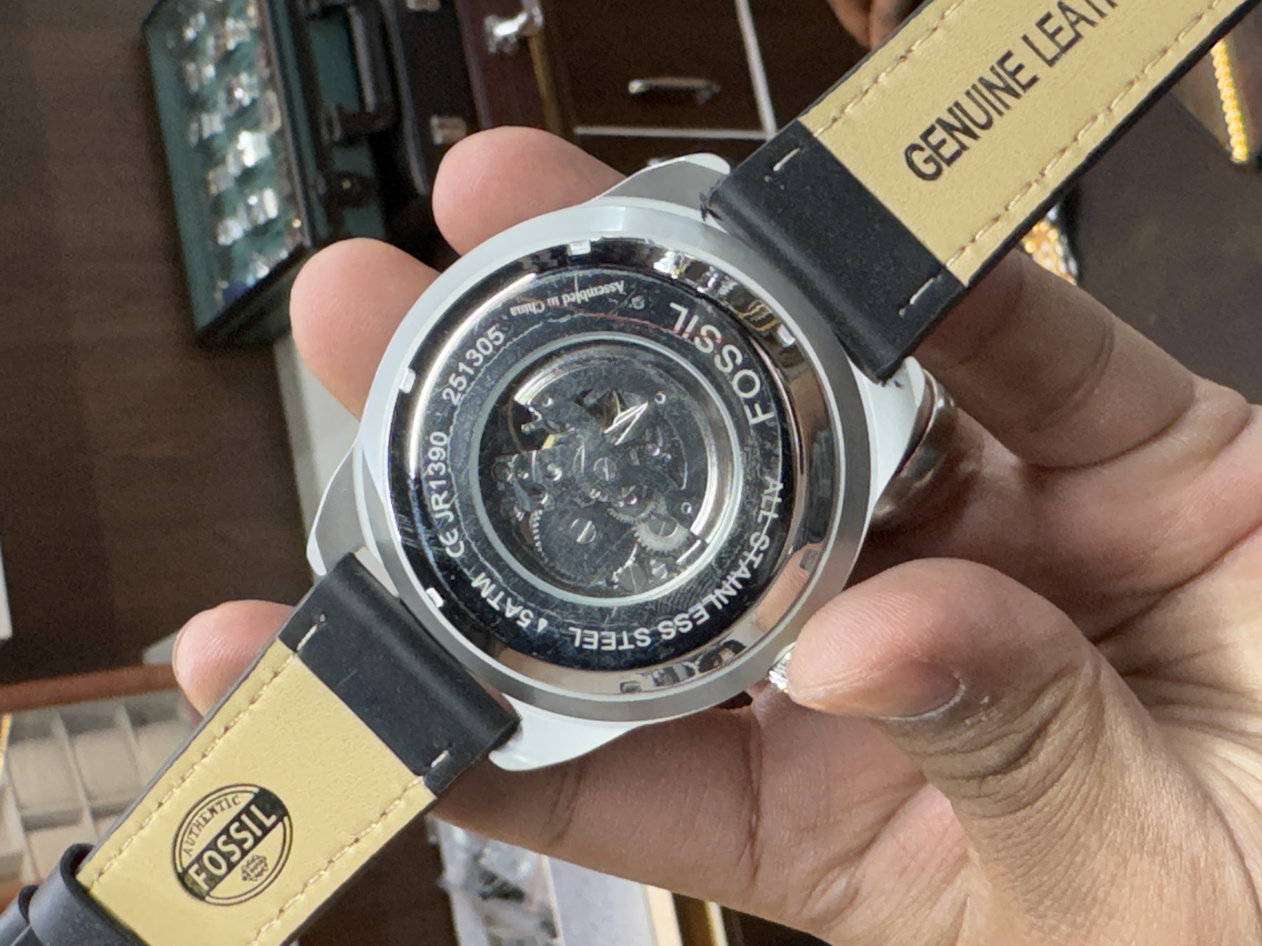 Fossil Automatic Big Silver Black_img_1