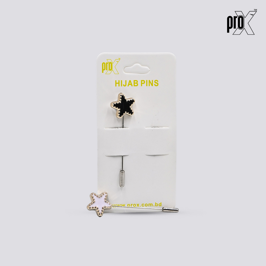 ProX 1 Pair Hijab Pin HP-502-3_Star Shape_img_1