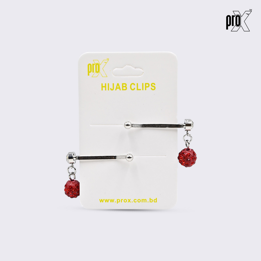 ProX 1pair Hijab Pin HP-503-2_Red
