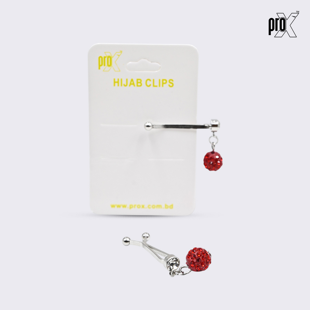 ProX 1pair Hijab Pin HP-503-2_Red_img_1
