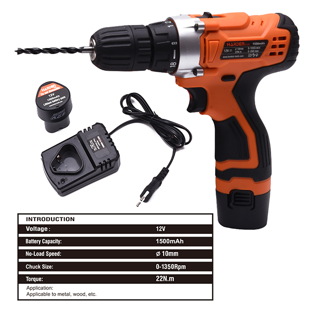 HARDEN 36 Pcs Multi-Functional Cordless Impact Drill & Household Tool Set | Professional DIY Kit | Model: 510836_img_2