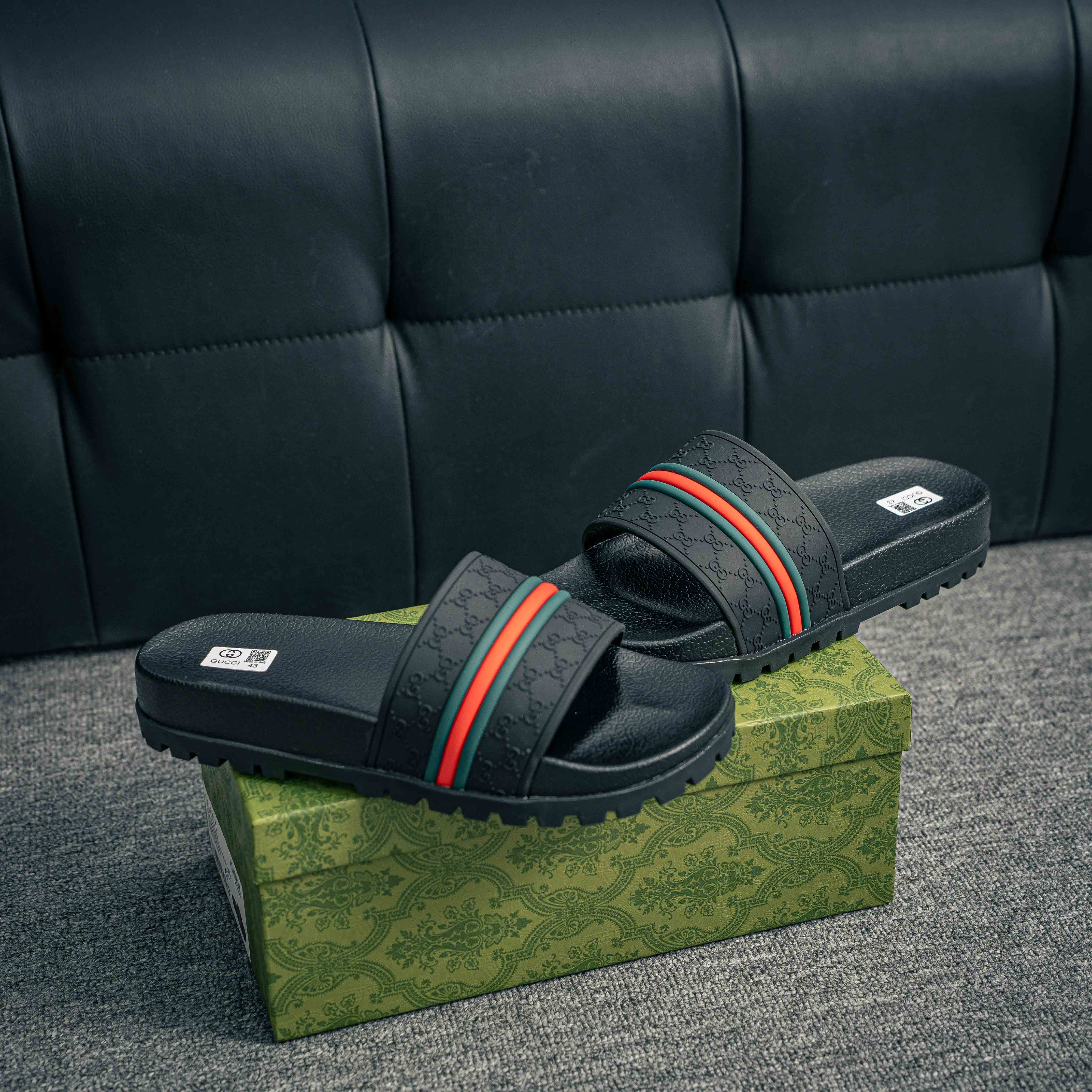 Gucci Web Slide Sandals (1:1)_img_0