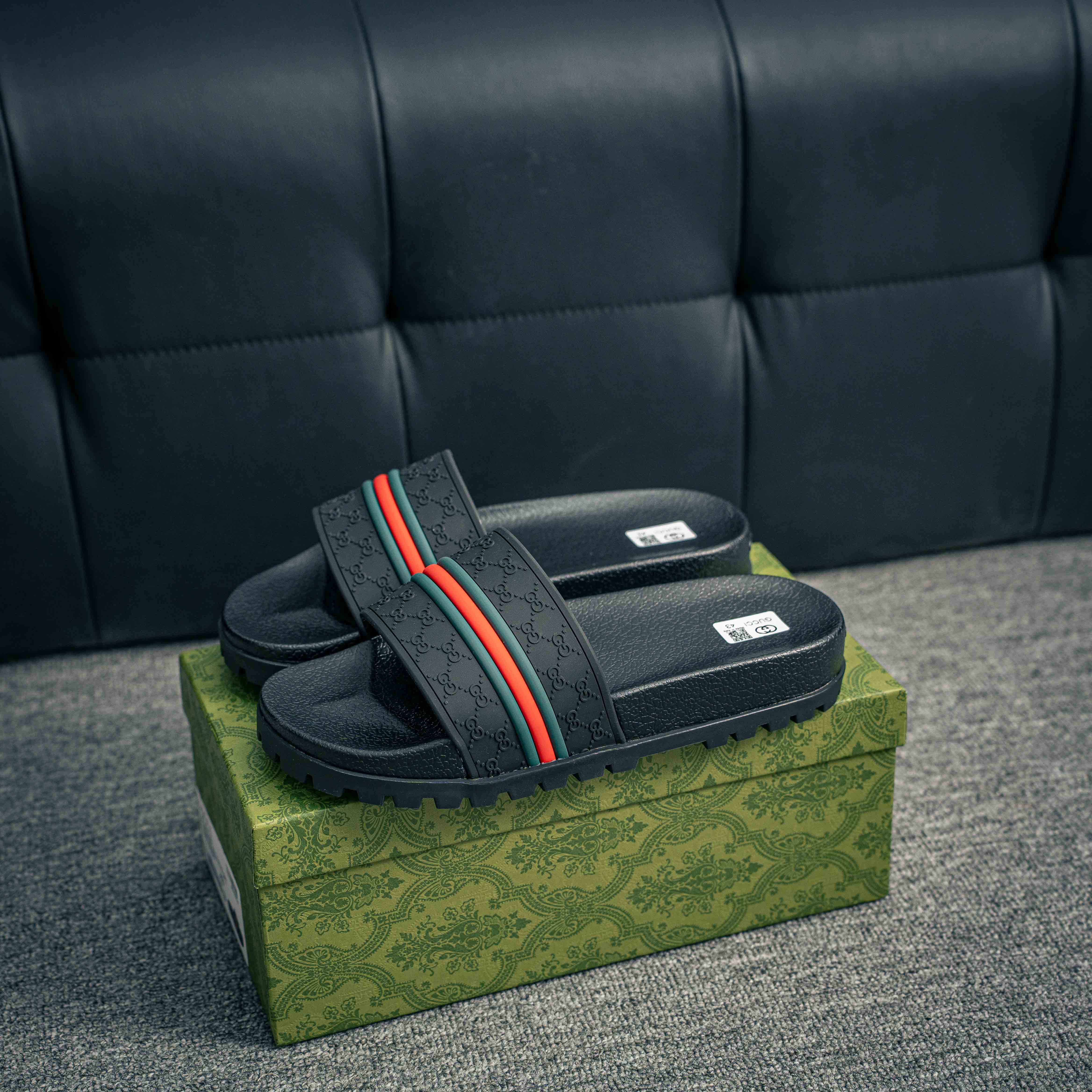 Gucci Web Slide Sandals (1:1)_img_3