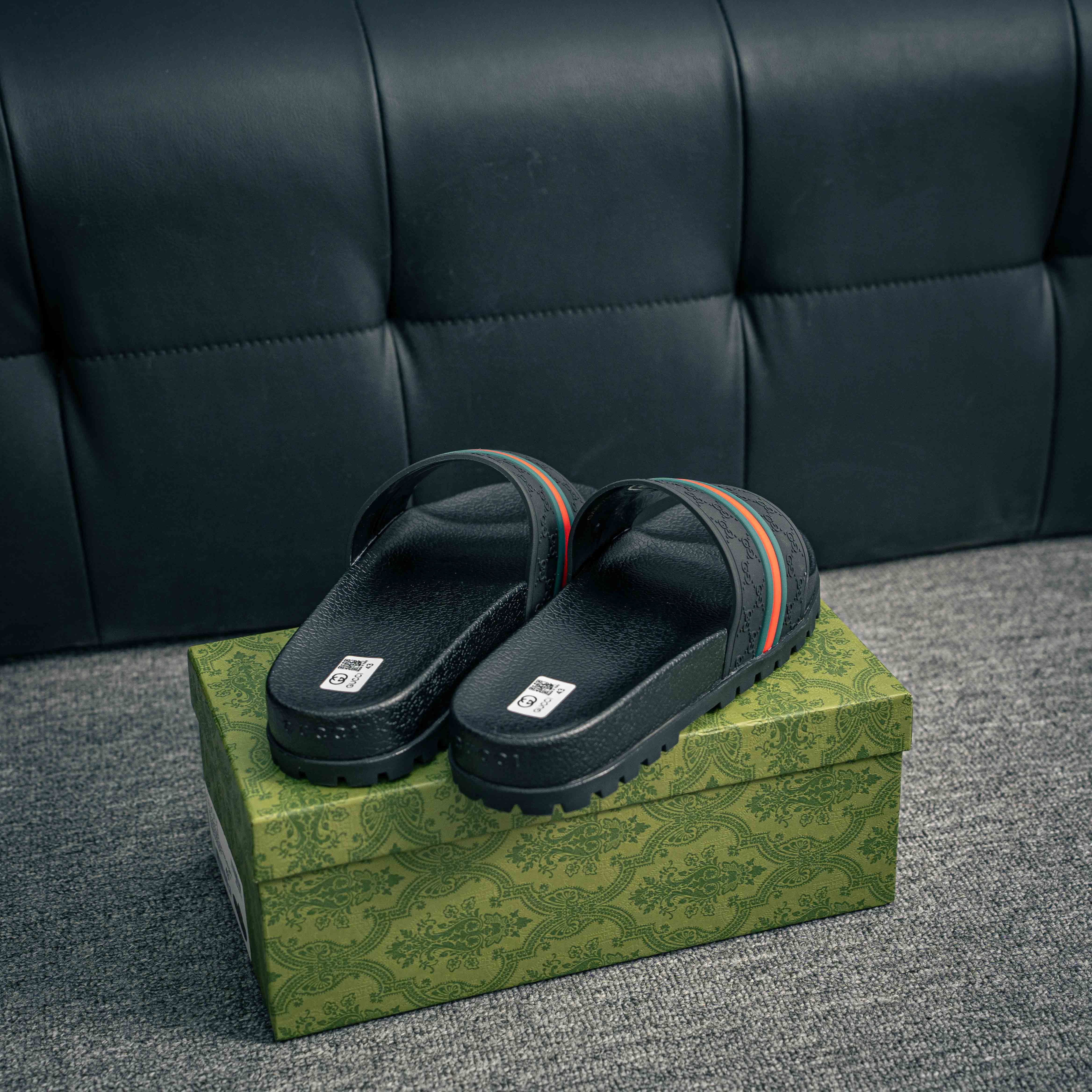 Gucci Web Slide Sandals (1:1)_img_4