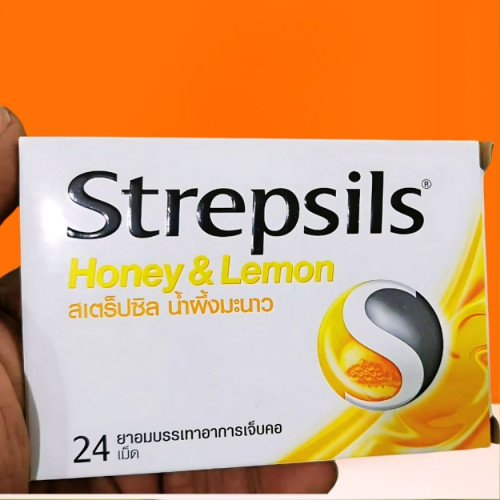 Strepsils Honey & Lemon Lozenges – 24 Pieces (THAILAND)_img_0