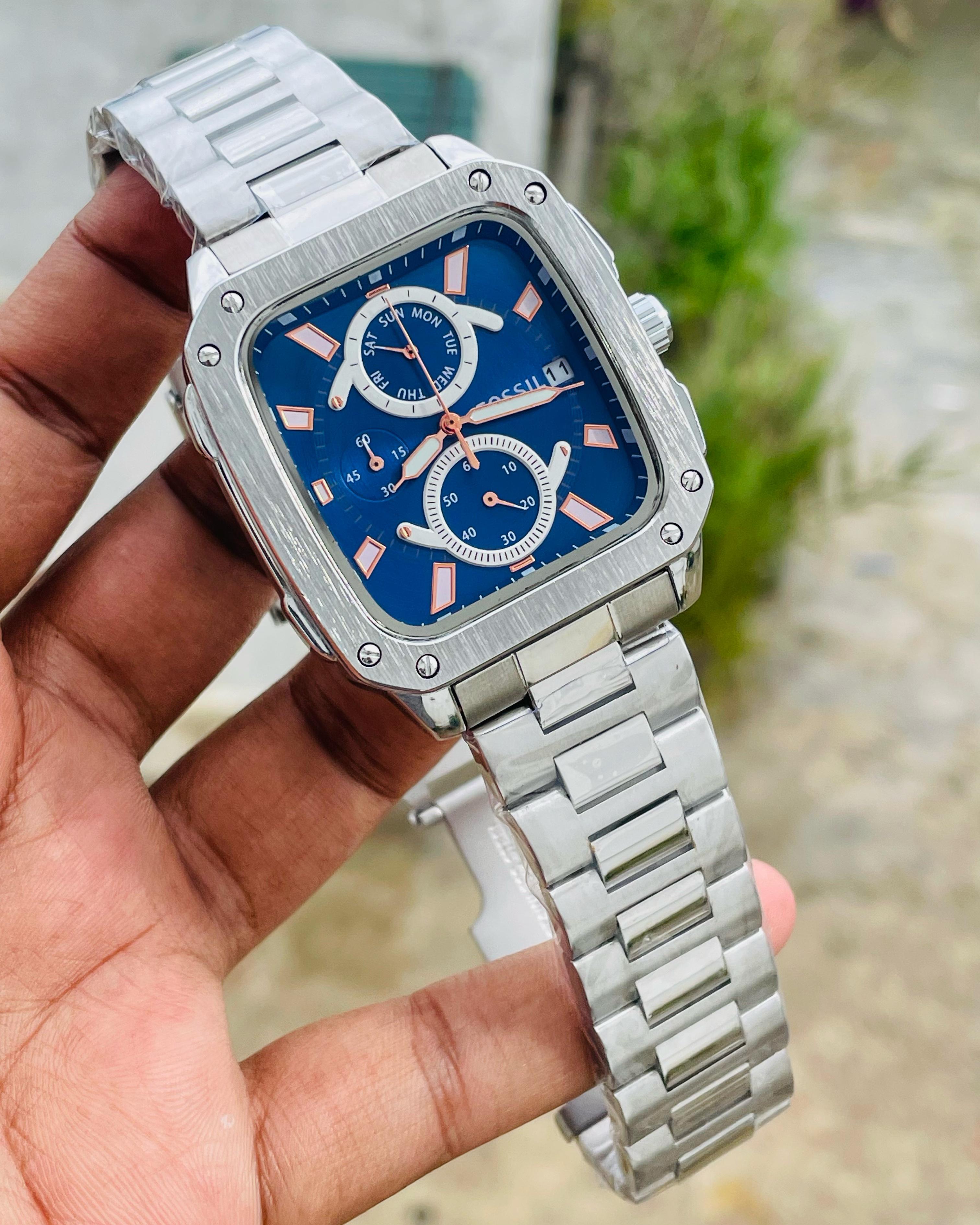 Fossil Chronograph Square Watch (AA Grade)