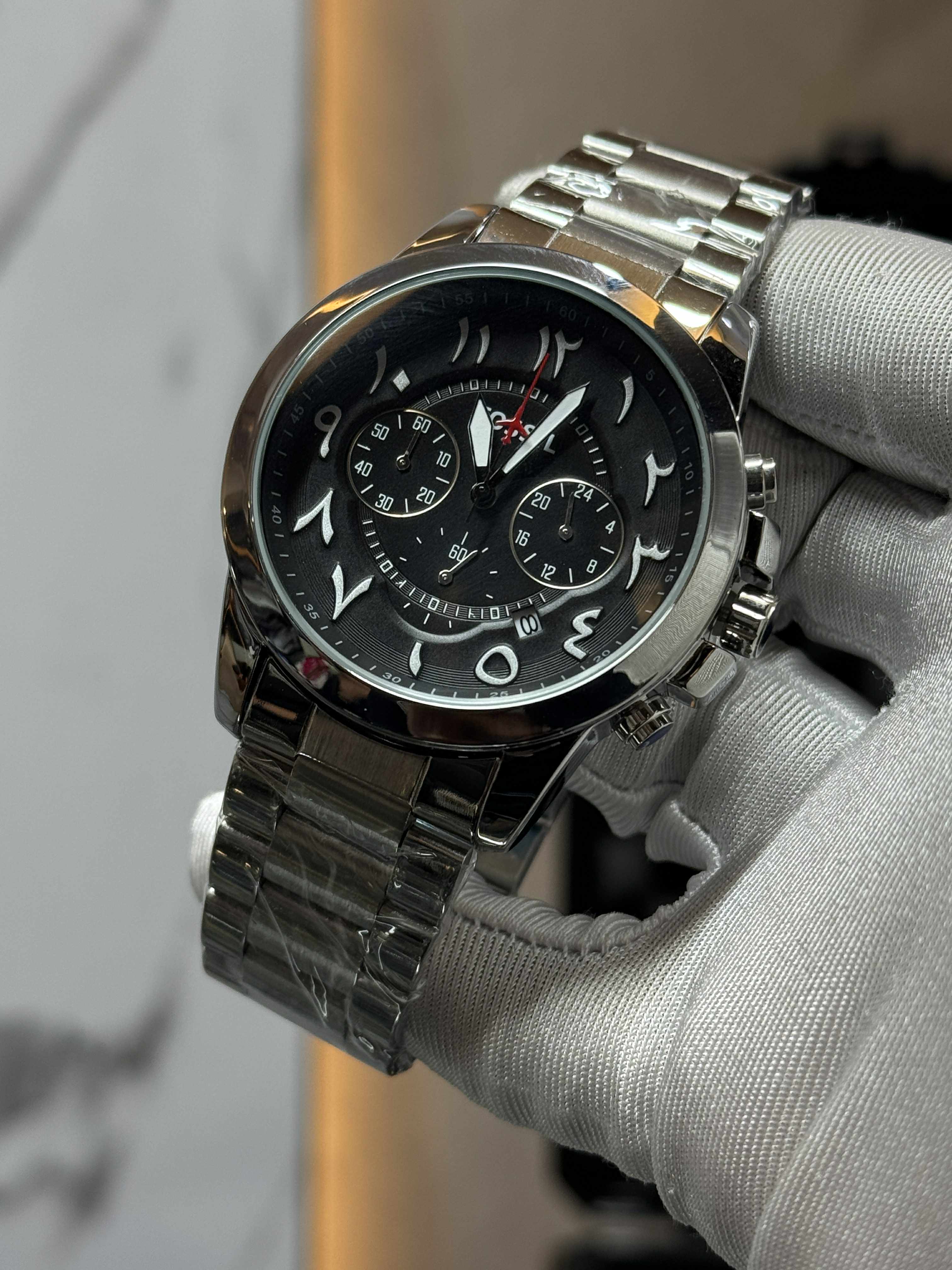 FOSSIL ARABIC DIAL SILVER CHAIN