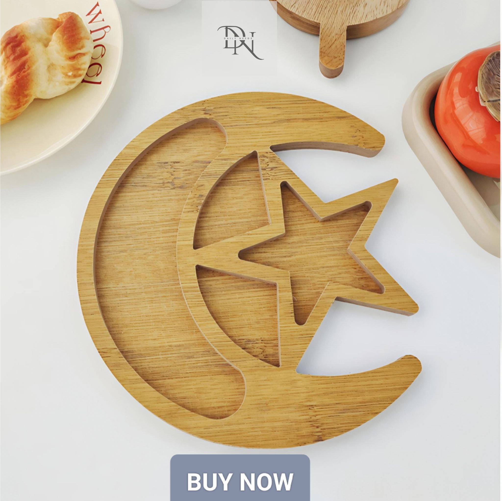 Creative Xingyue Density Board Tableware – Fruit, Dessert, BBQ & Salad Plate_img_6