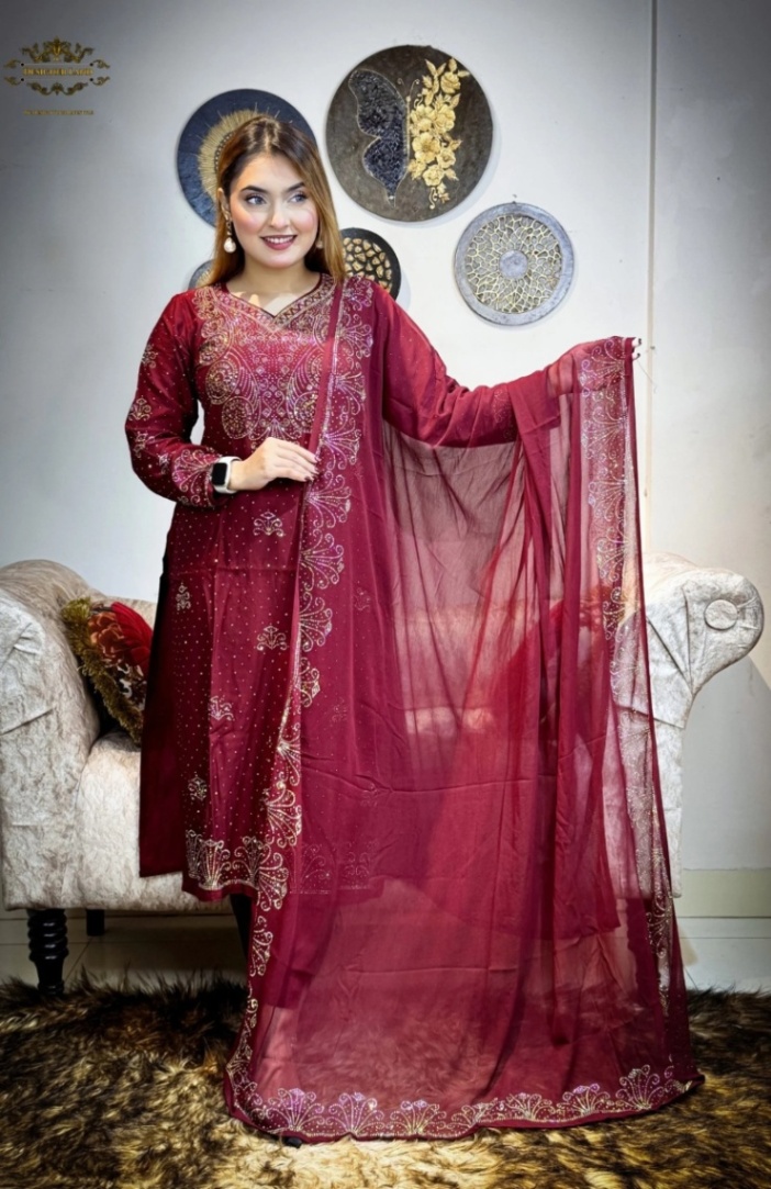 Premium Mandala Stone Party Wear (এই ড্রেসটার স্টক খুবই সীমিত) আগে অর্ডার করলে আগে পাবেন।_img_3