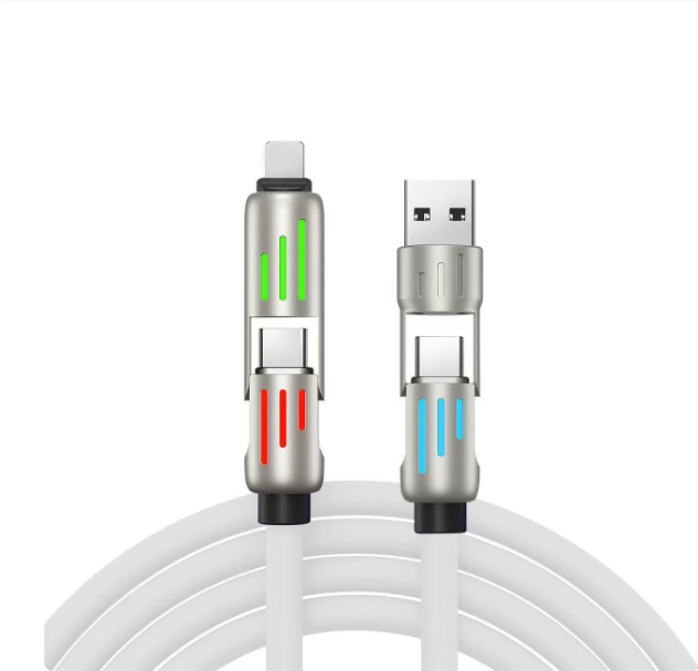 240W 4-in-1 Fast Charging Data Fast Charging Cable 1.5 Meter [60 Inch] Colorful Atmosphere Two-on-Two_img_1