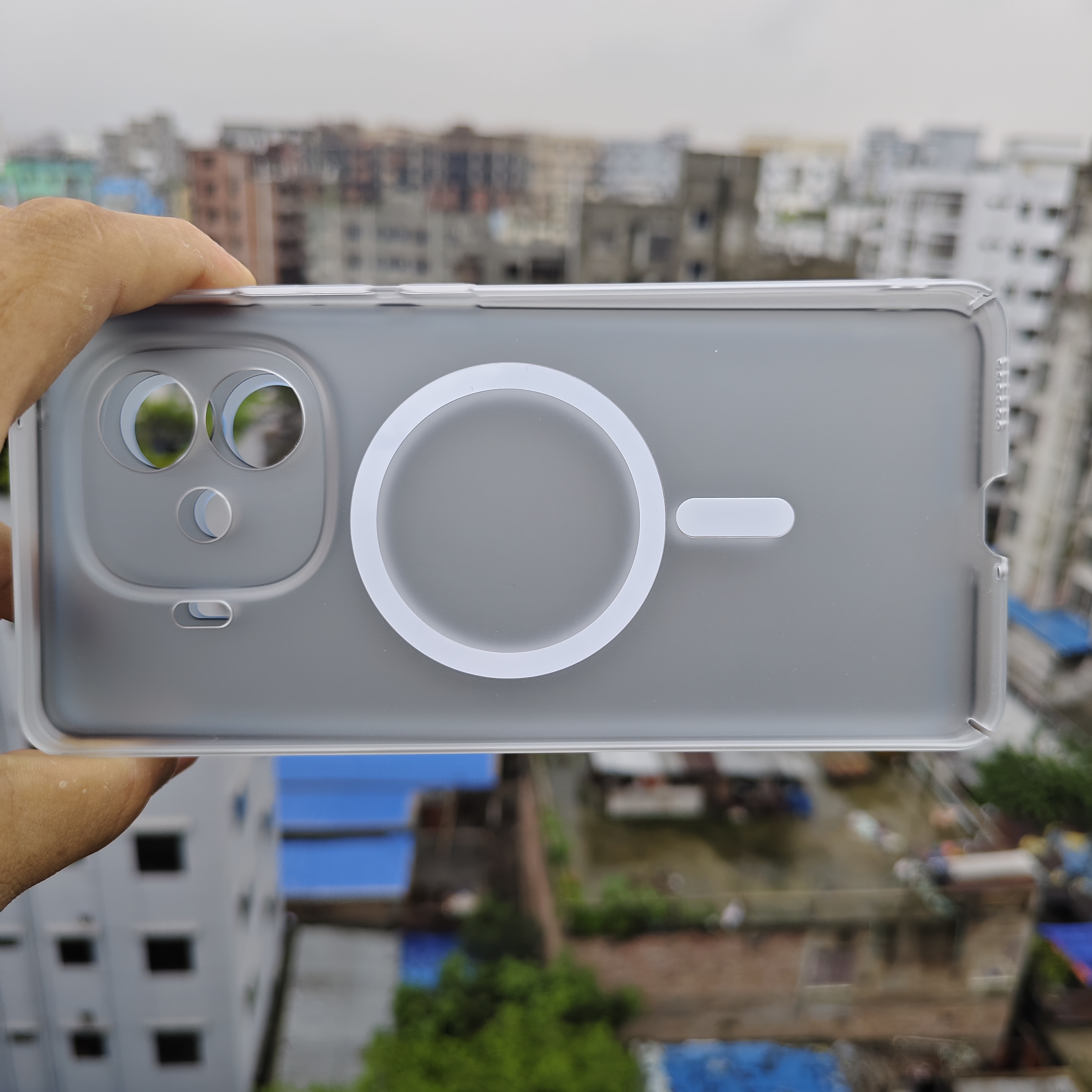 IQOO Z9Turbo Premium magnetic magsafe hard transparent cover_img_1