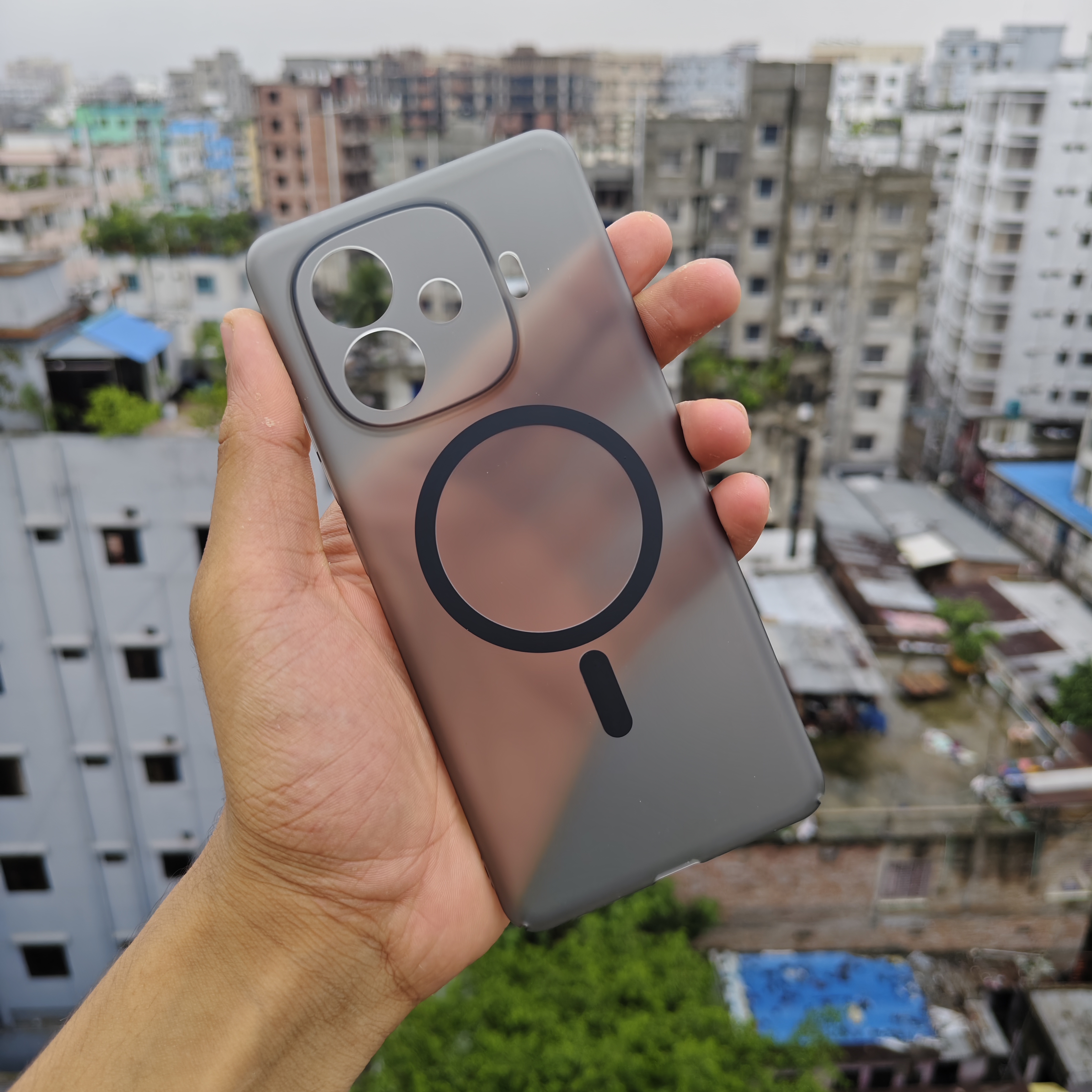 IQOO Z9Turbo Premium magnetic magsafe hard transparent cover_img_6