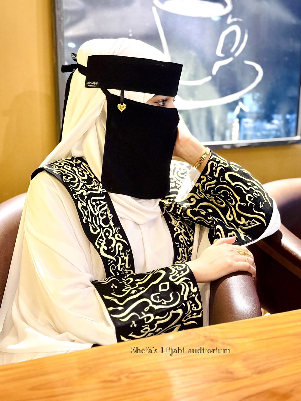 Calligraphy Coart Abaya White_img_5