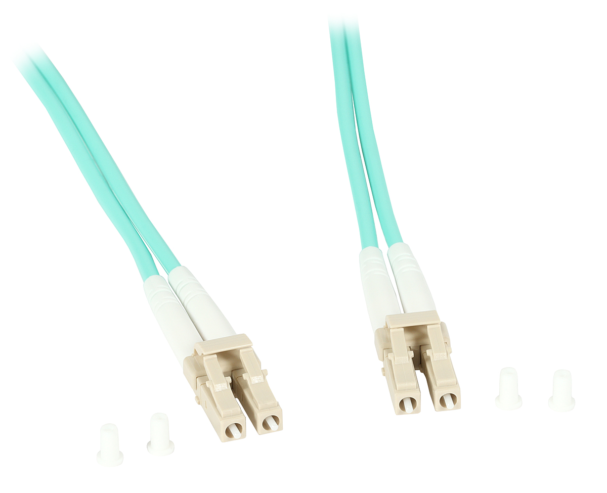 LC-LC OM3 Duplex Multimode Fiber Patch Cord
