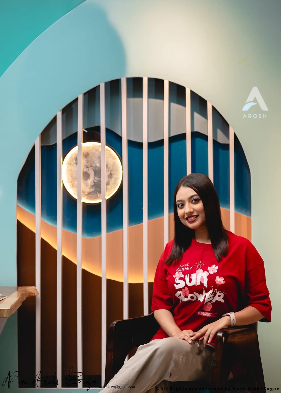 Ladies T-shirt (Sun Flower)_img_1