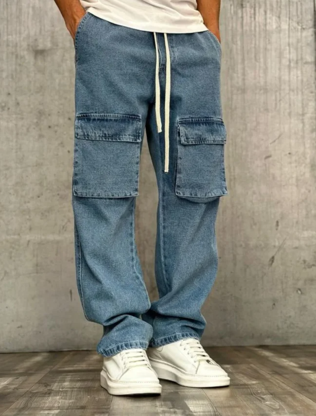 Gridlock Cargo Blue Denim