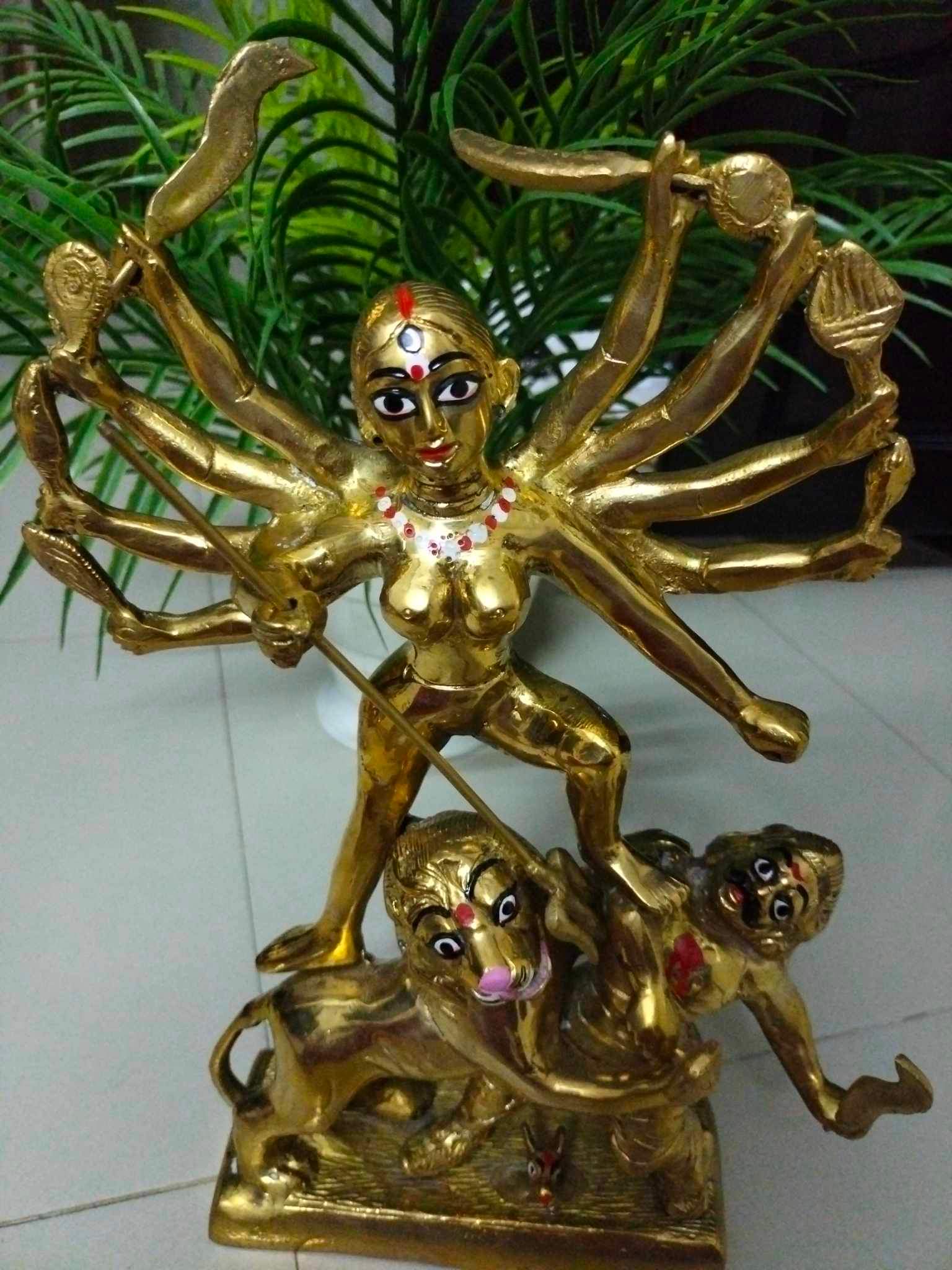 কাত্যায়ণী দুর্গা মাতা ১২ ইঞ্চি - Image 1