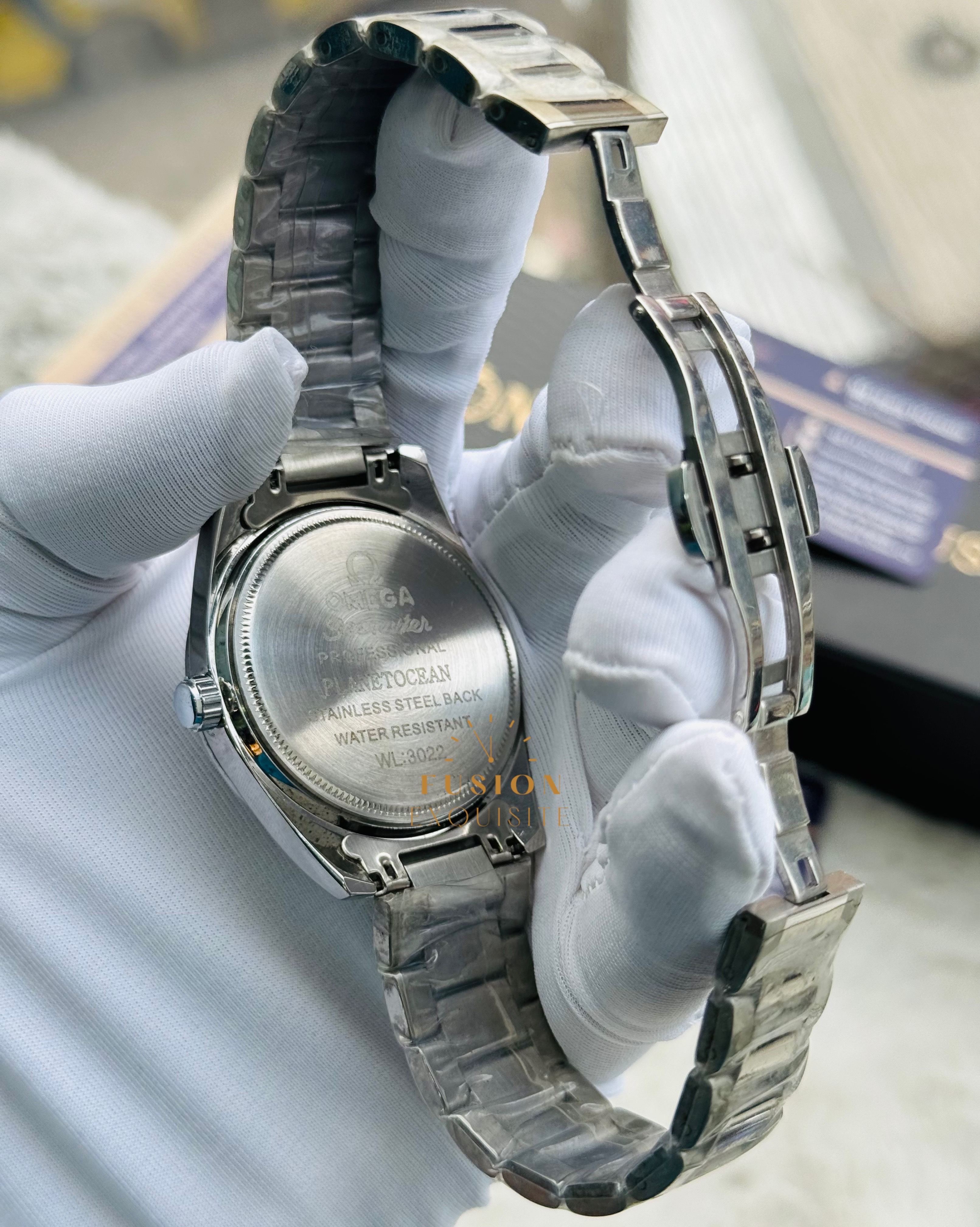 Omega WorldTimer Silver blue Quartz Watch (AA Grade)_img_2