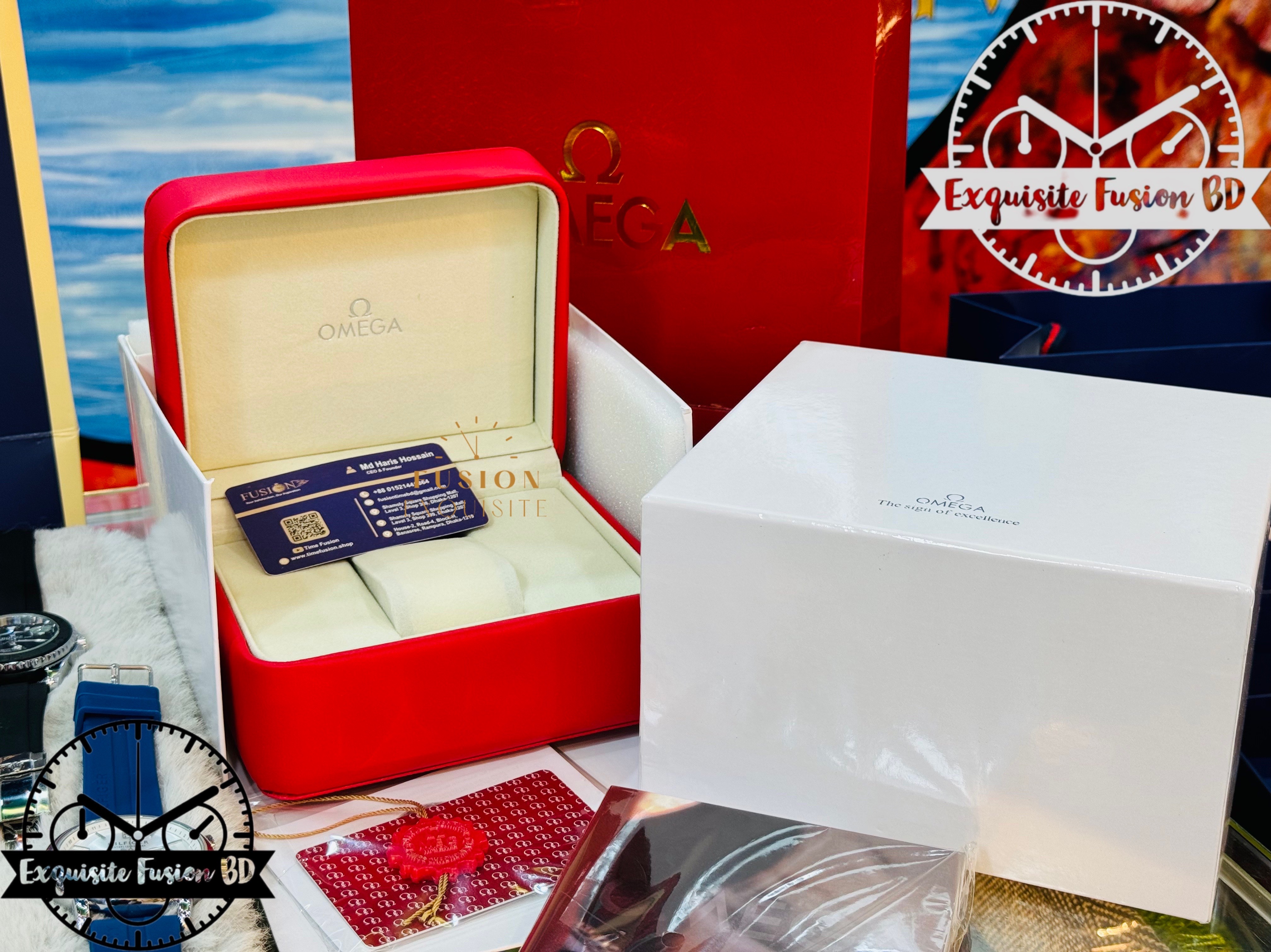 Omega WorldTimer Silver blue Quartz Watch (AA Grade)_img_4