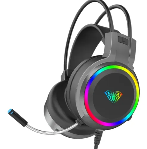 AULA S608 3.5 mm Wired RGB Gaming Headphone